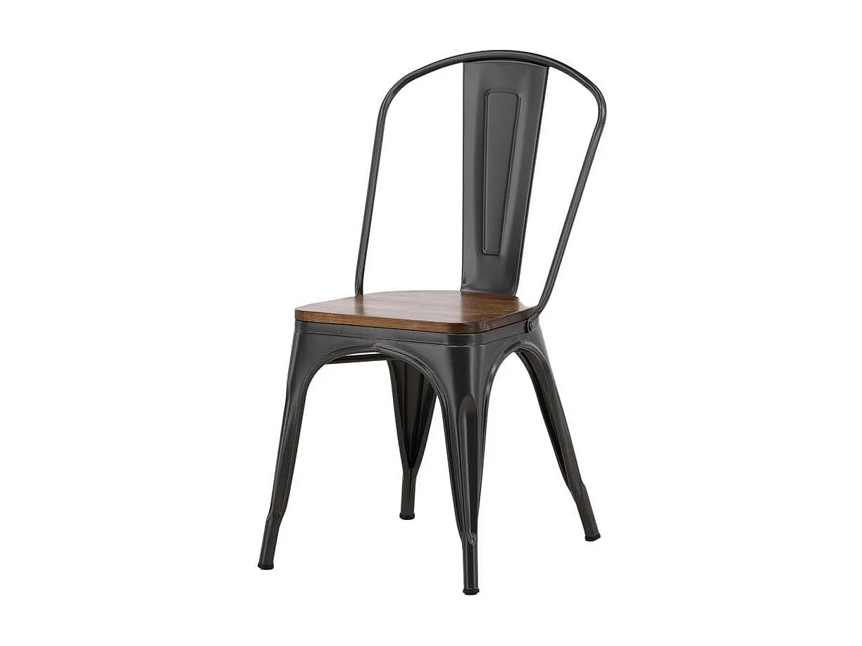 Tempe chaise de salle à manger métal marron.