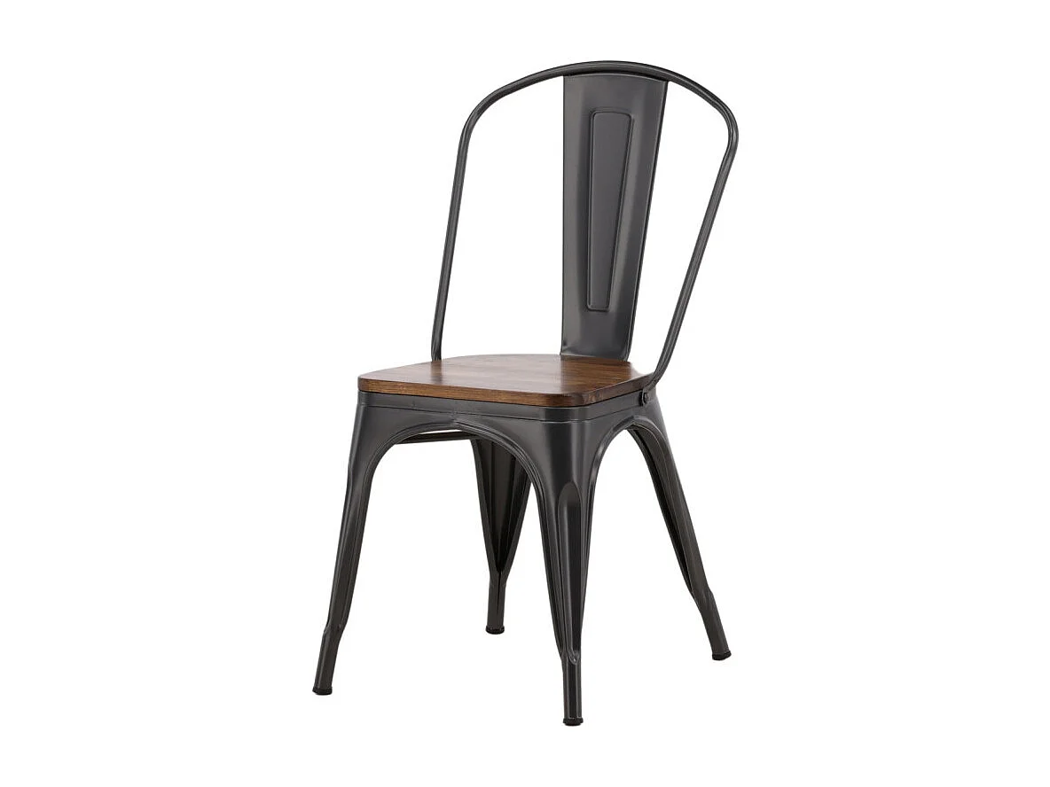 Tempe chaise de salle à manger métal marron.