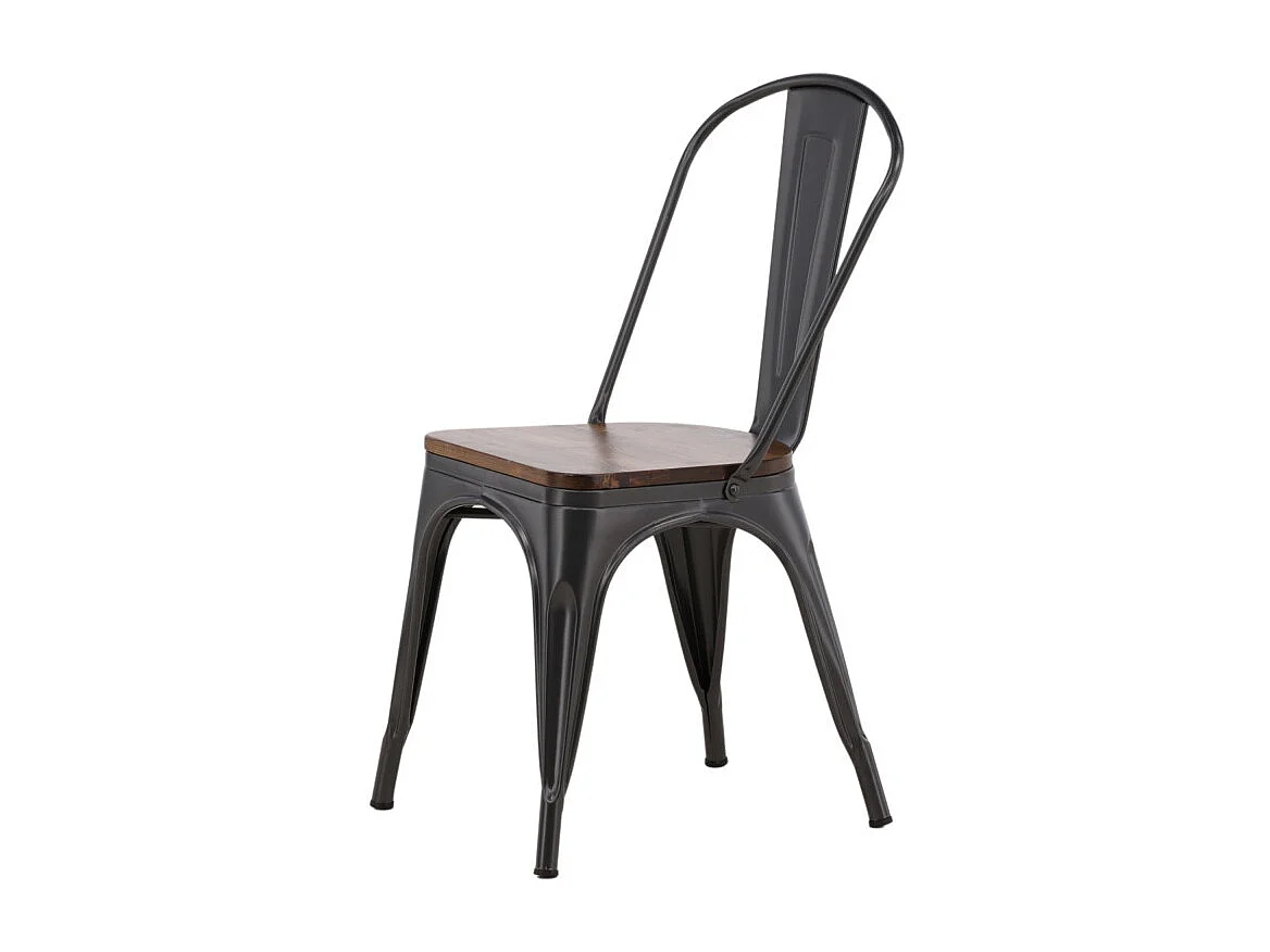 Tempe chaise de salle à manger métal marron.