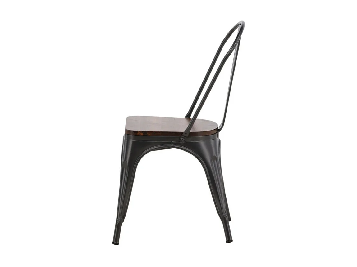 Tempe chaise de salle à manger métal marron.