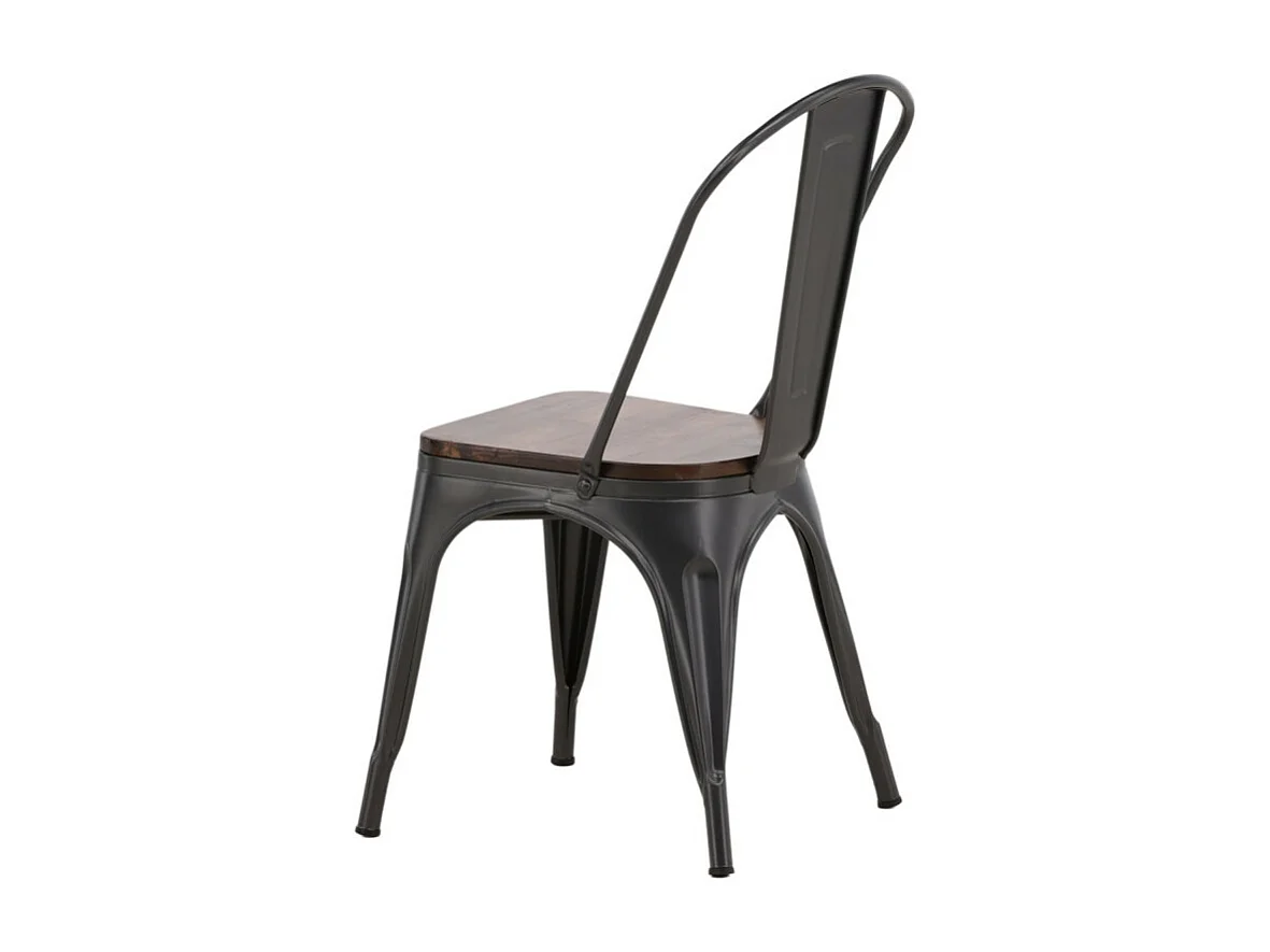 Tempe chaise de salle à manger métal marron.