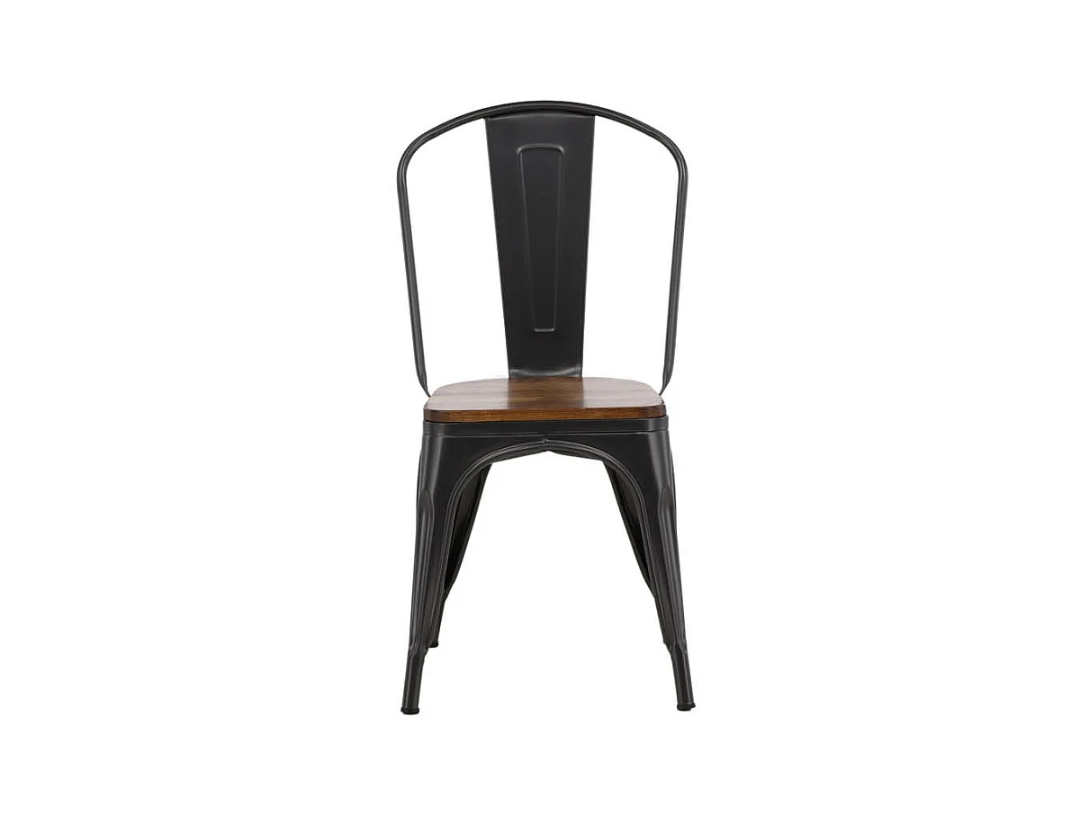 Tempe chaise de salle à manger métal marron.