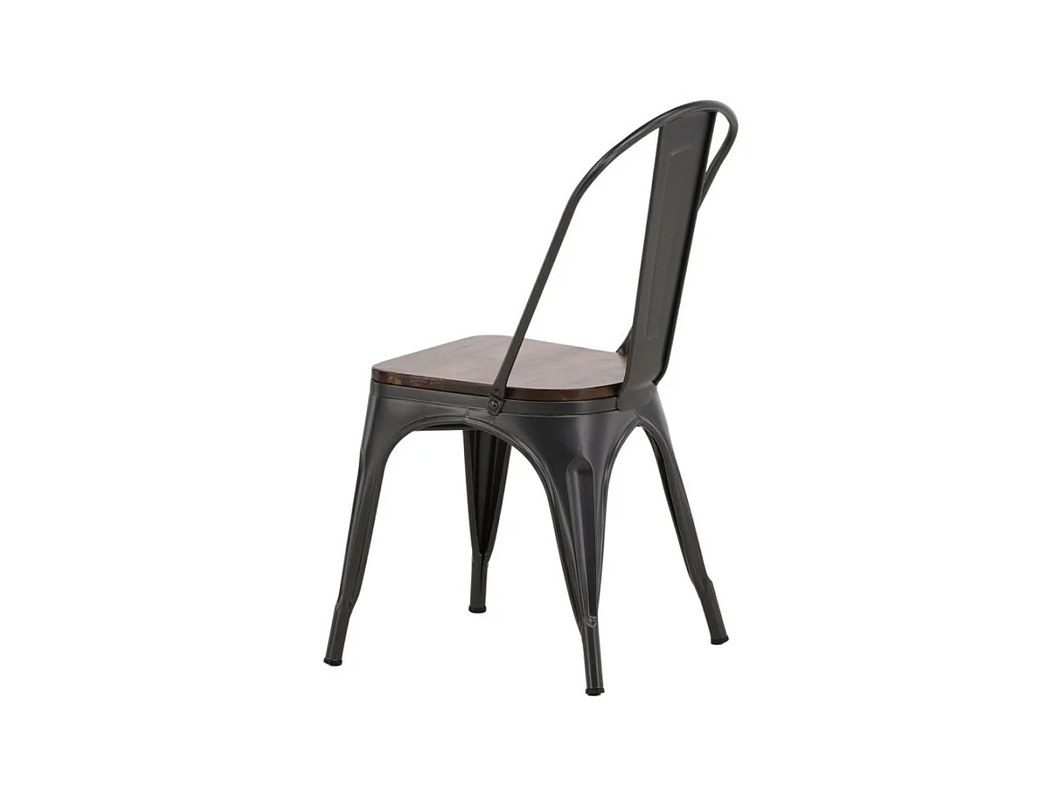 Tempe chaise de salle à manger métal marron.