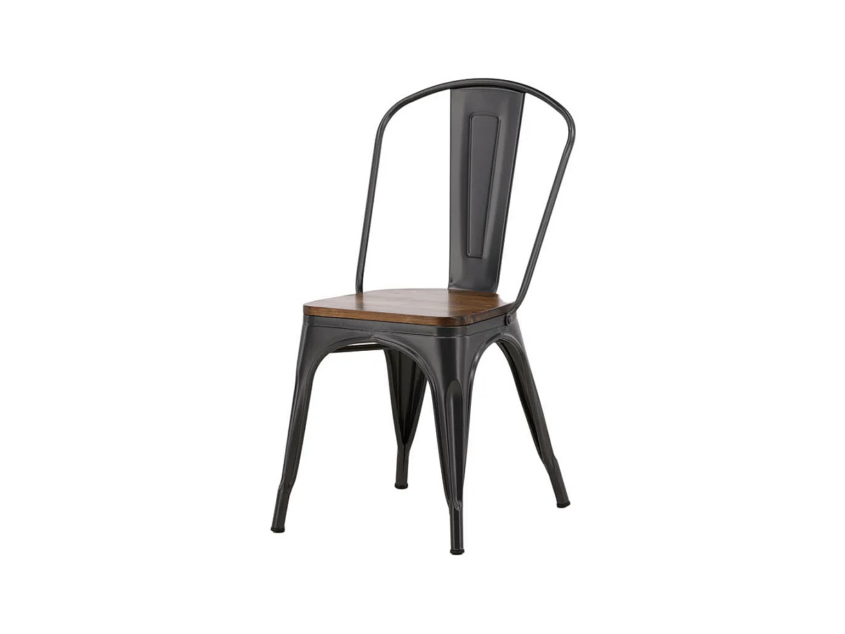 Tempe chaise de salle à manger métal marron.