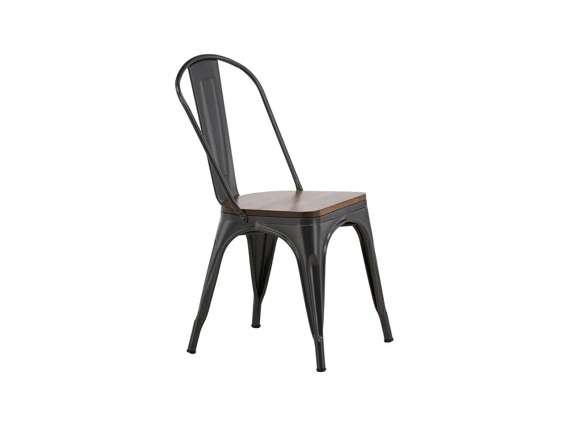 Tempe chaise de salle à manger métal marron.