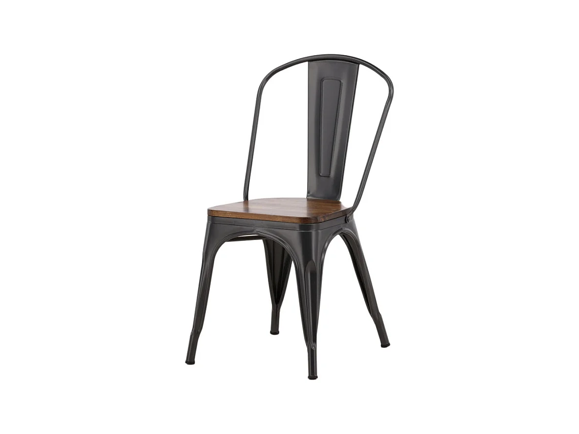 Tempe chaise de salle à manger métal marron.