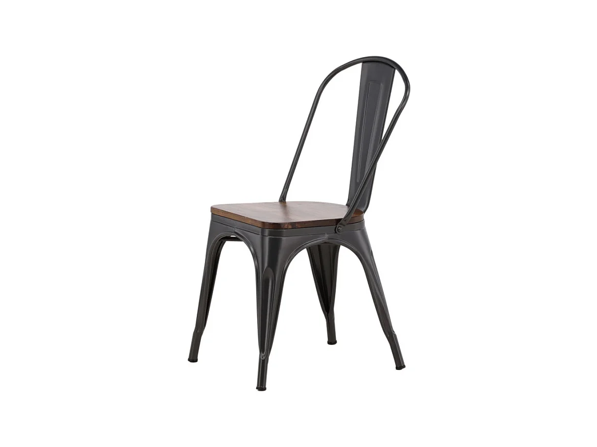 Tempe chaise de salle à manger métal marron.