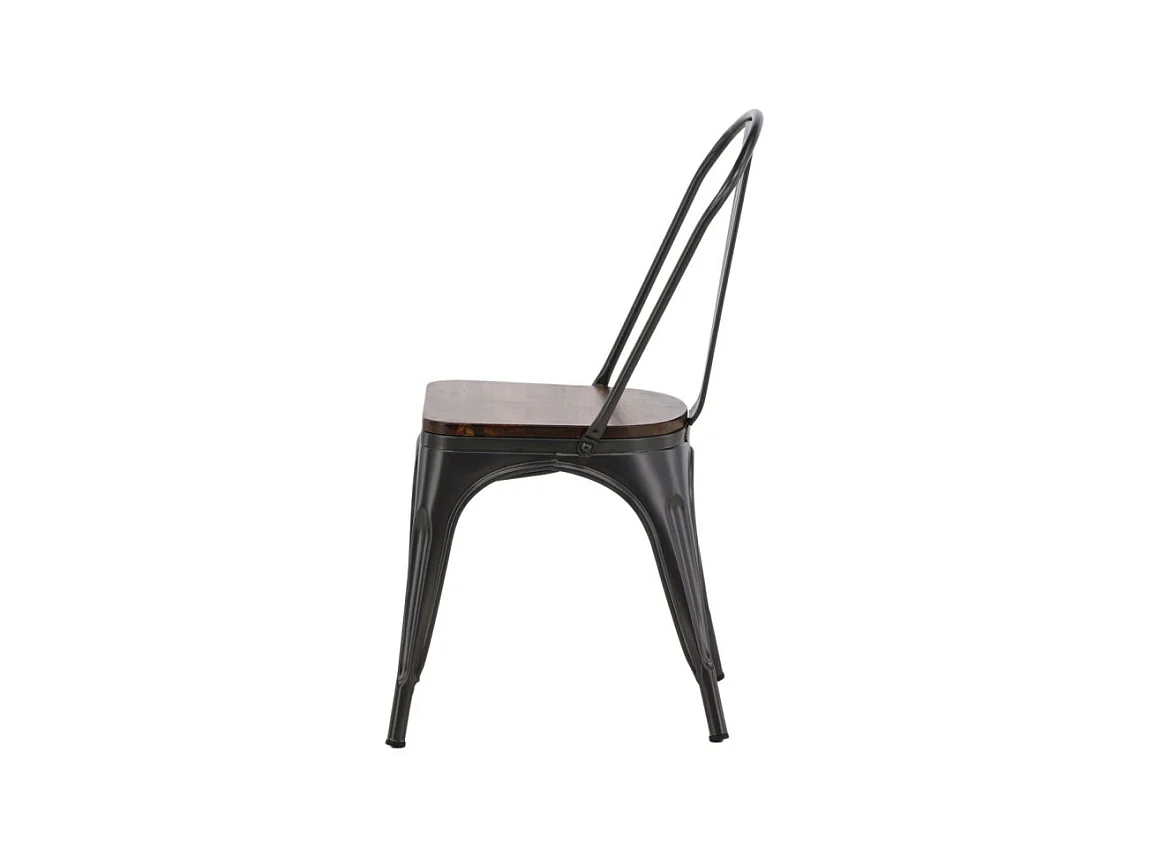 Tempe chaise de salle à manger métal marron.