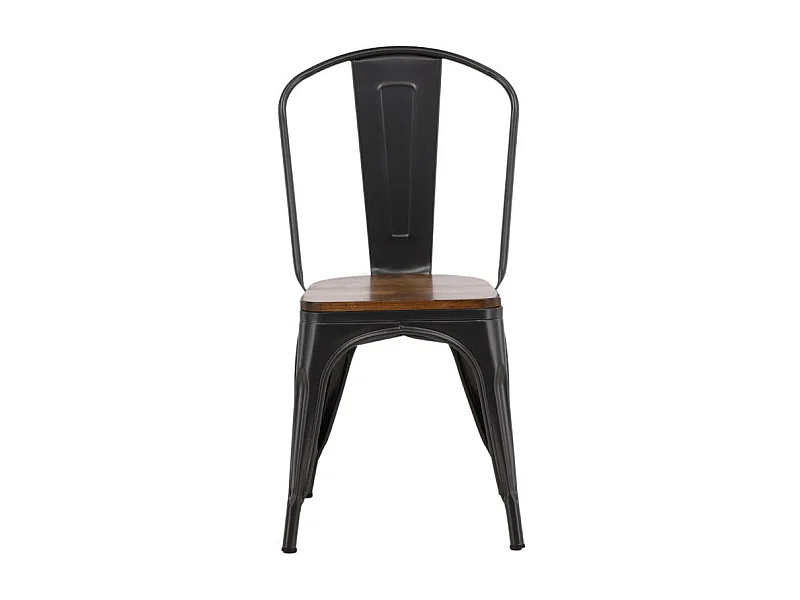 Tempe chaise de salle à manger métal marron.