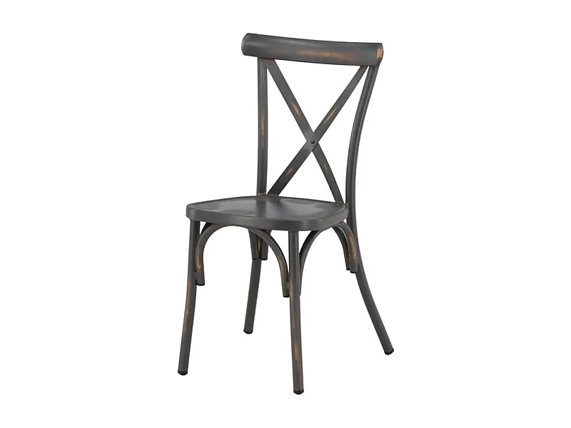 Tablas Gartenstuhl stapelbar dunkel grau.