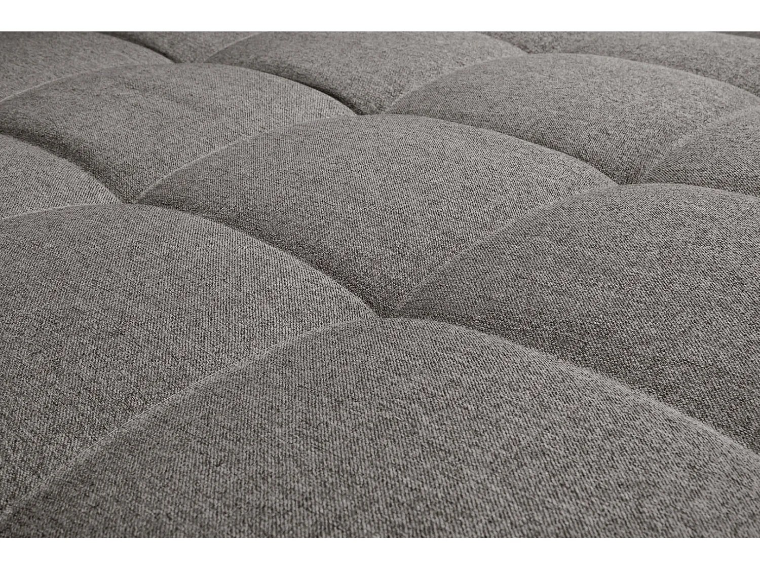 Cali bank met chaise longue rechts of links gedraaid met 4 kussens grijs.