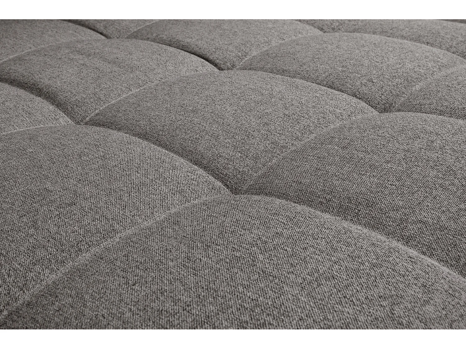 Cali bank met chaise longue rechts of links gedraaid met 4 kussens grijs.