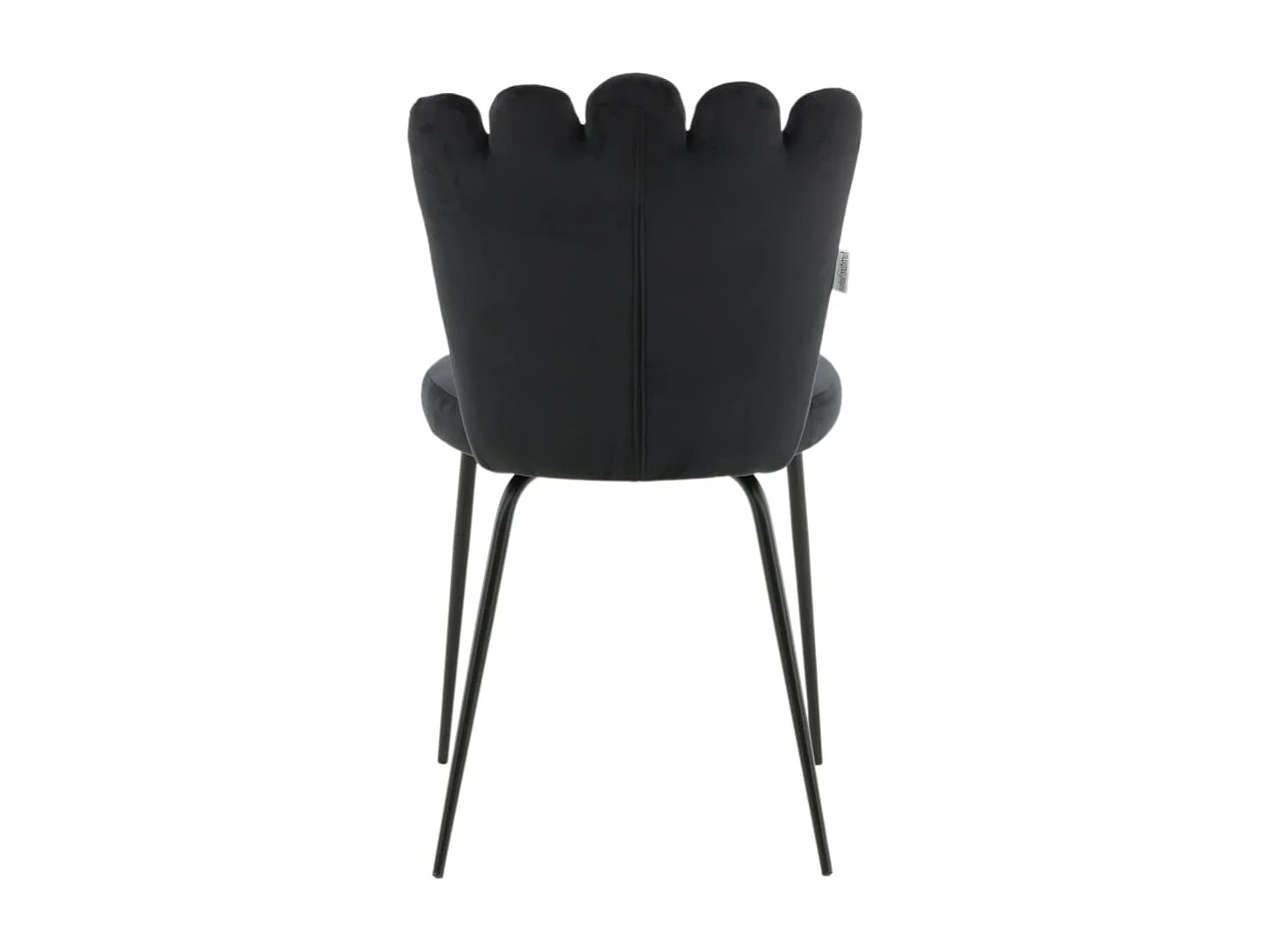 Venture Home Sedie da Pranzo 2 pz Limhamn in Velluto Nero