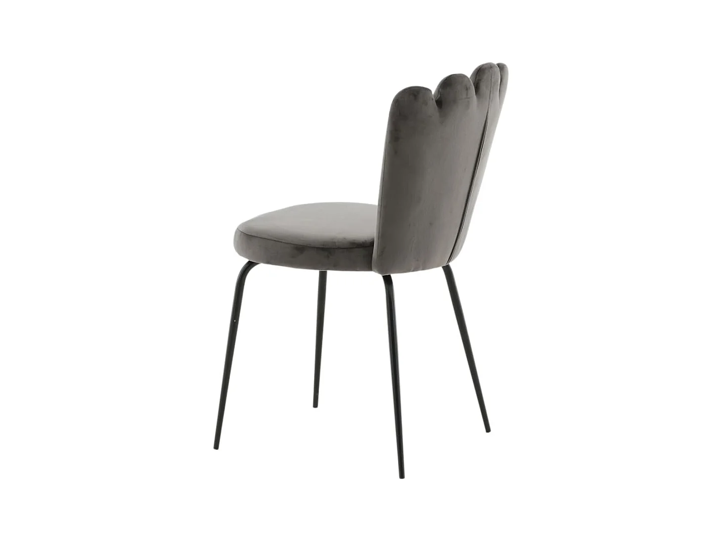 Limhamn Esszimmerstuhl Velour grau.