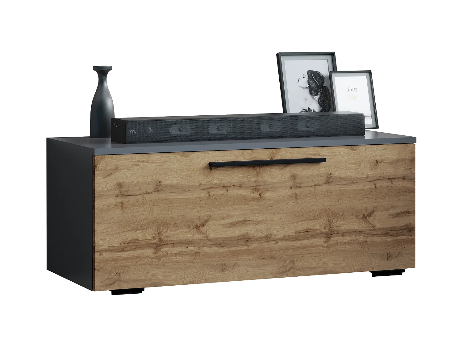 Holz TV Lowboard Möbel Fernsehschrank Arila S