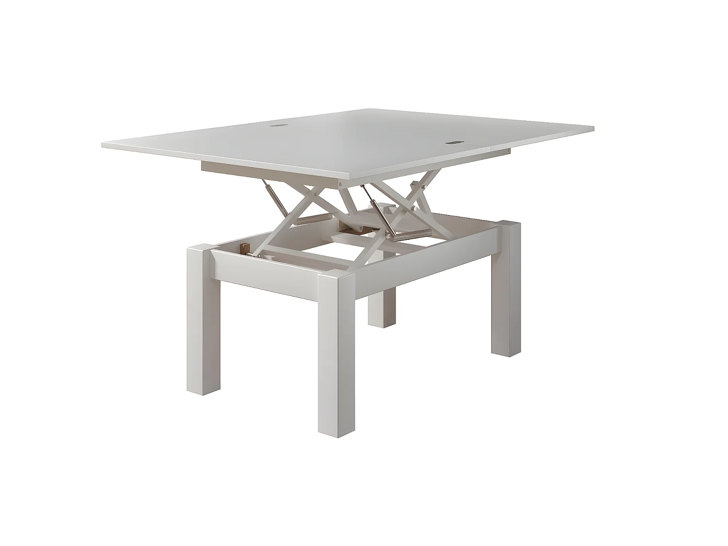 Flipp table basse et table à manger blanc.