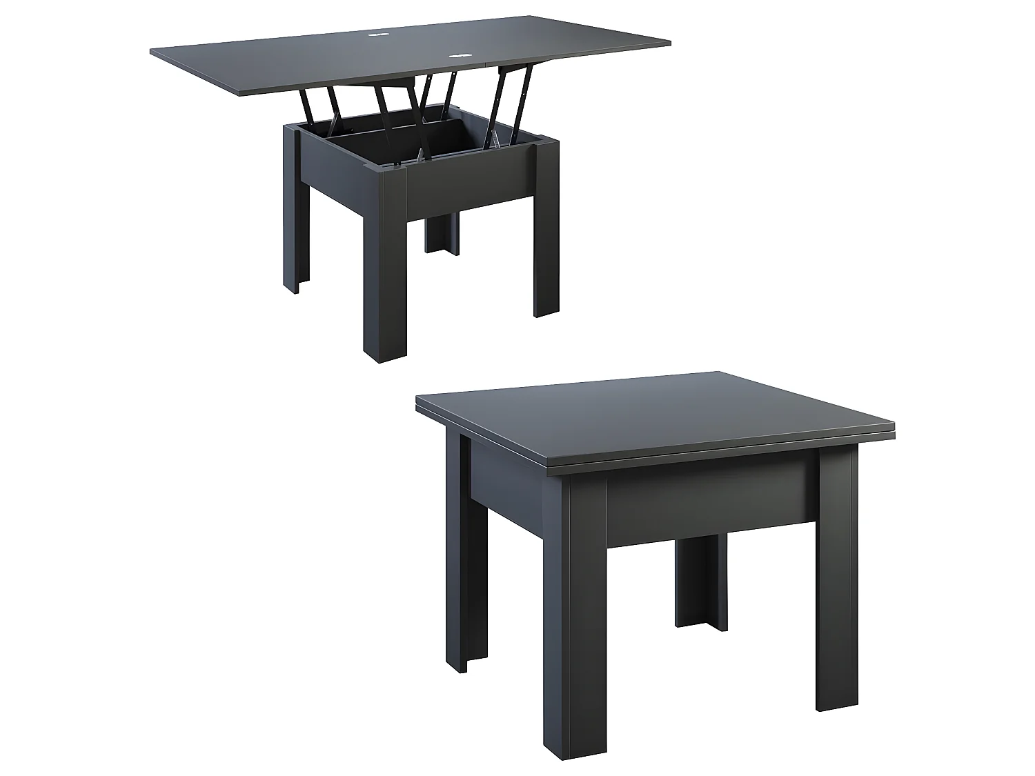 Flipp table basse et table à manger gris.