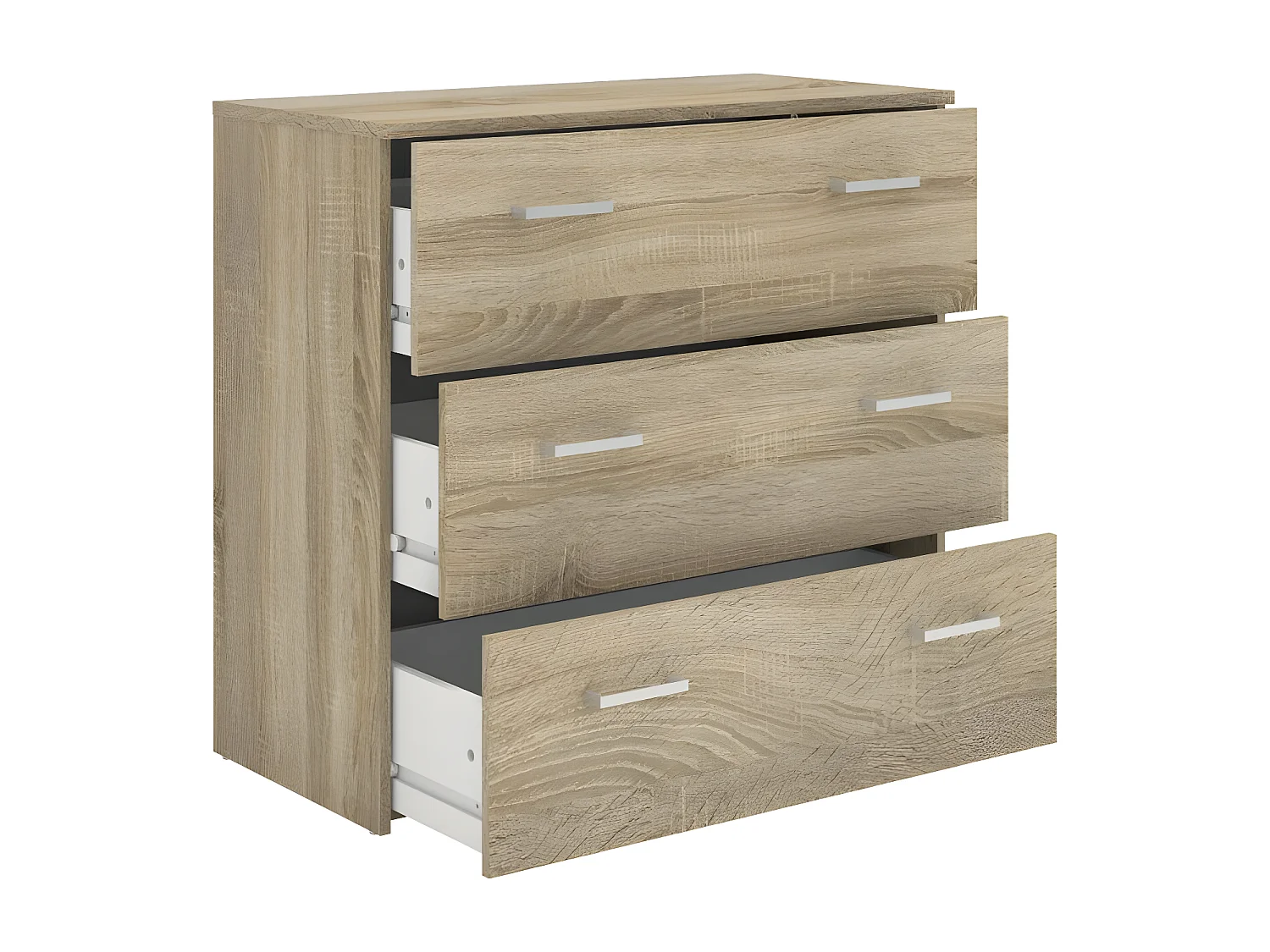 Spell Commode à 3 tiroirs, pieds en chêne.