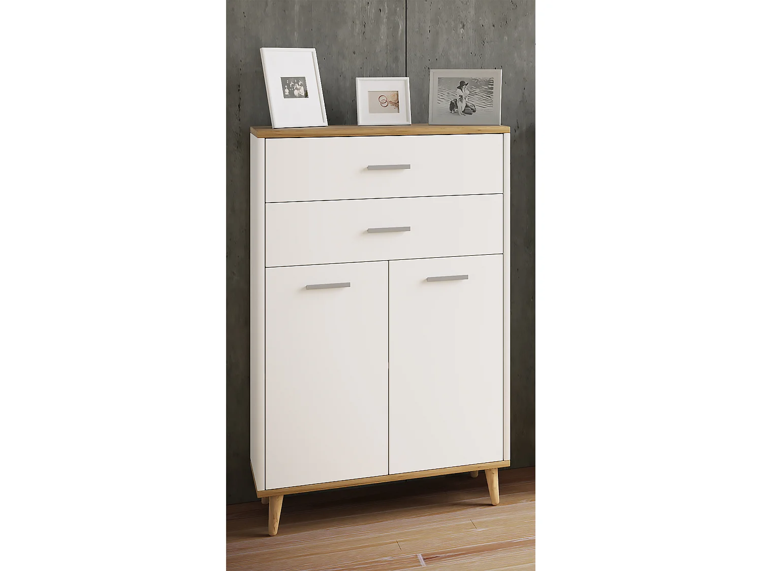 Bois Highboard Commode Tiroir Lindas