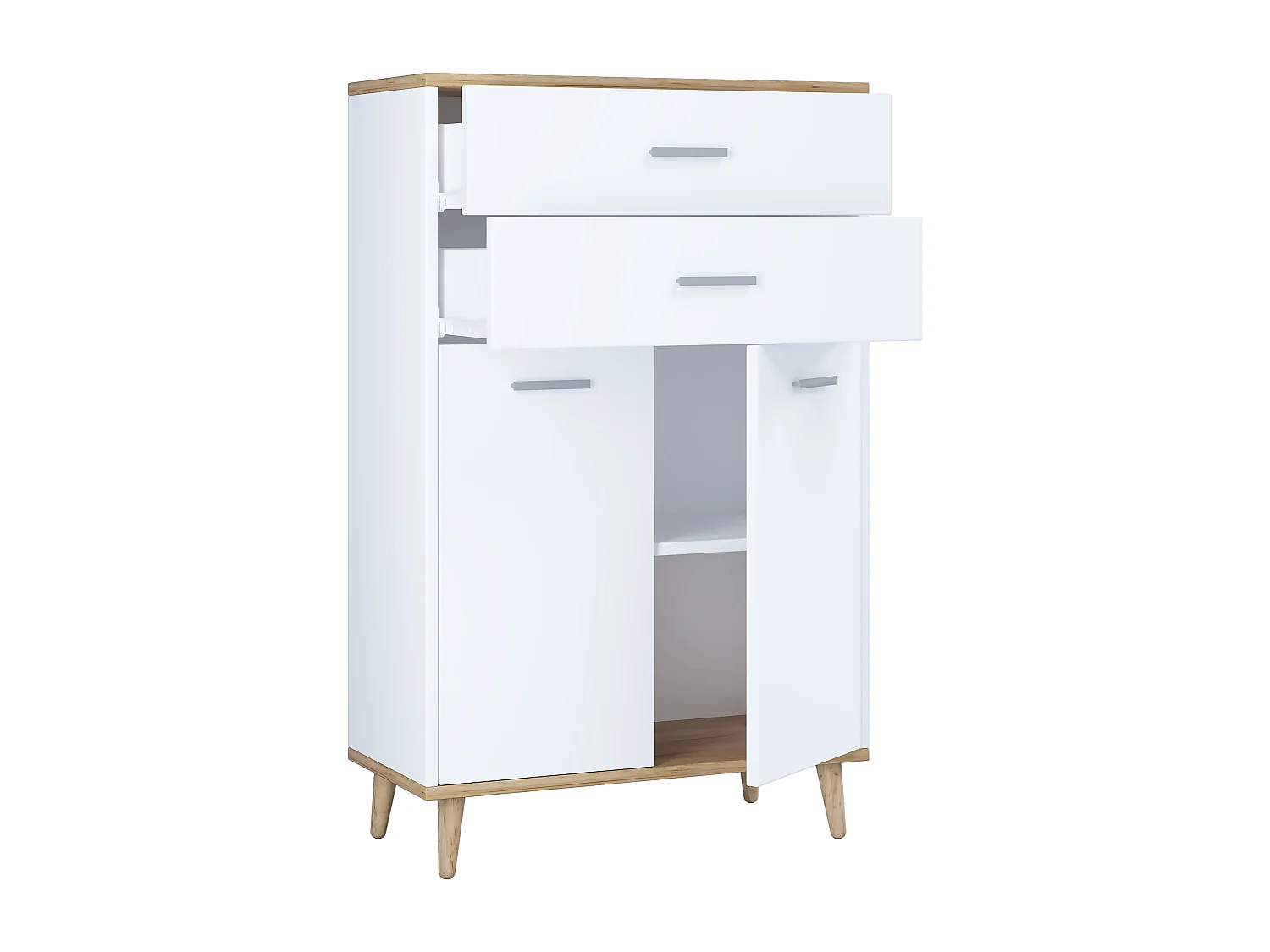 Holz Highboard Kommode Schublade Lindas