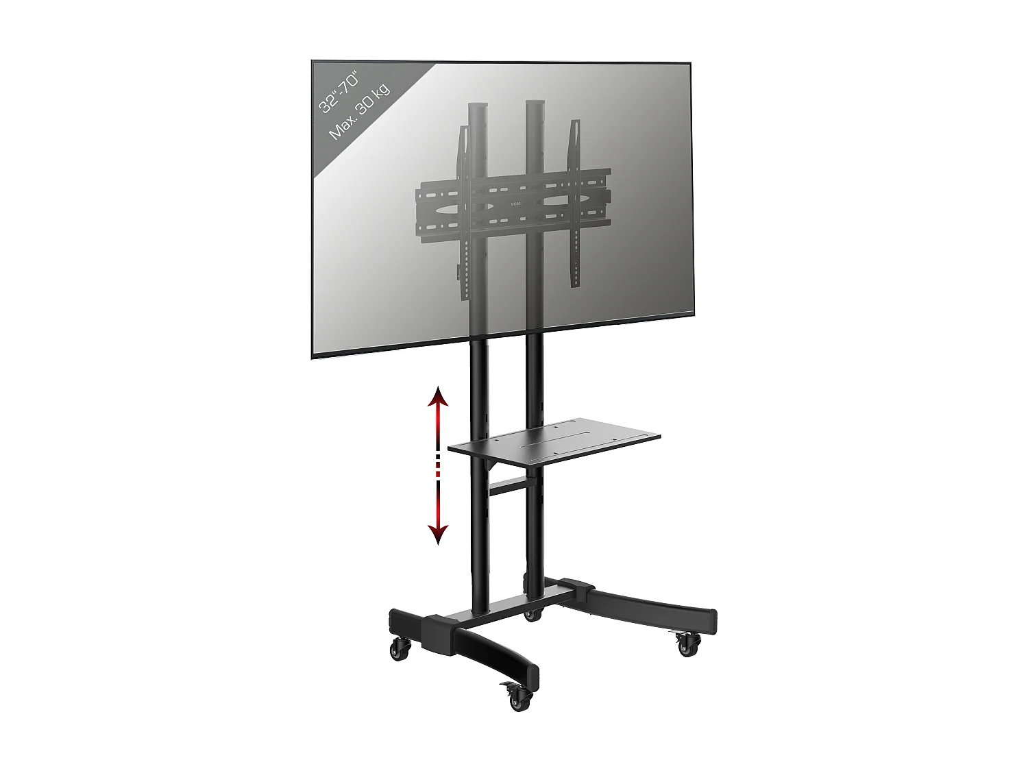 TV Standfuß  Fernseher höhenverstellbar B-MS 125