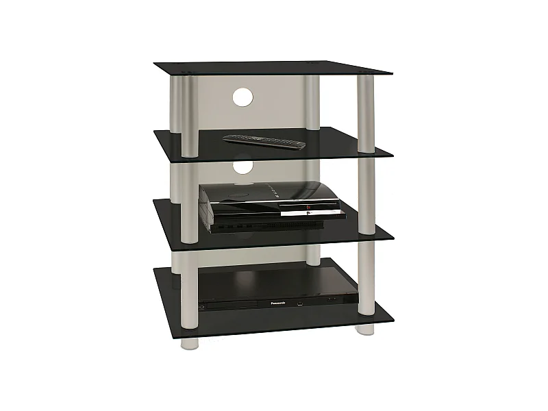 Hifi Möbel Rack Alu Glas Phono Mediaregal Blados