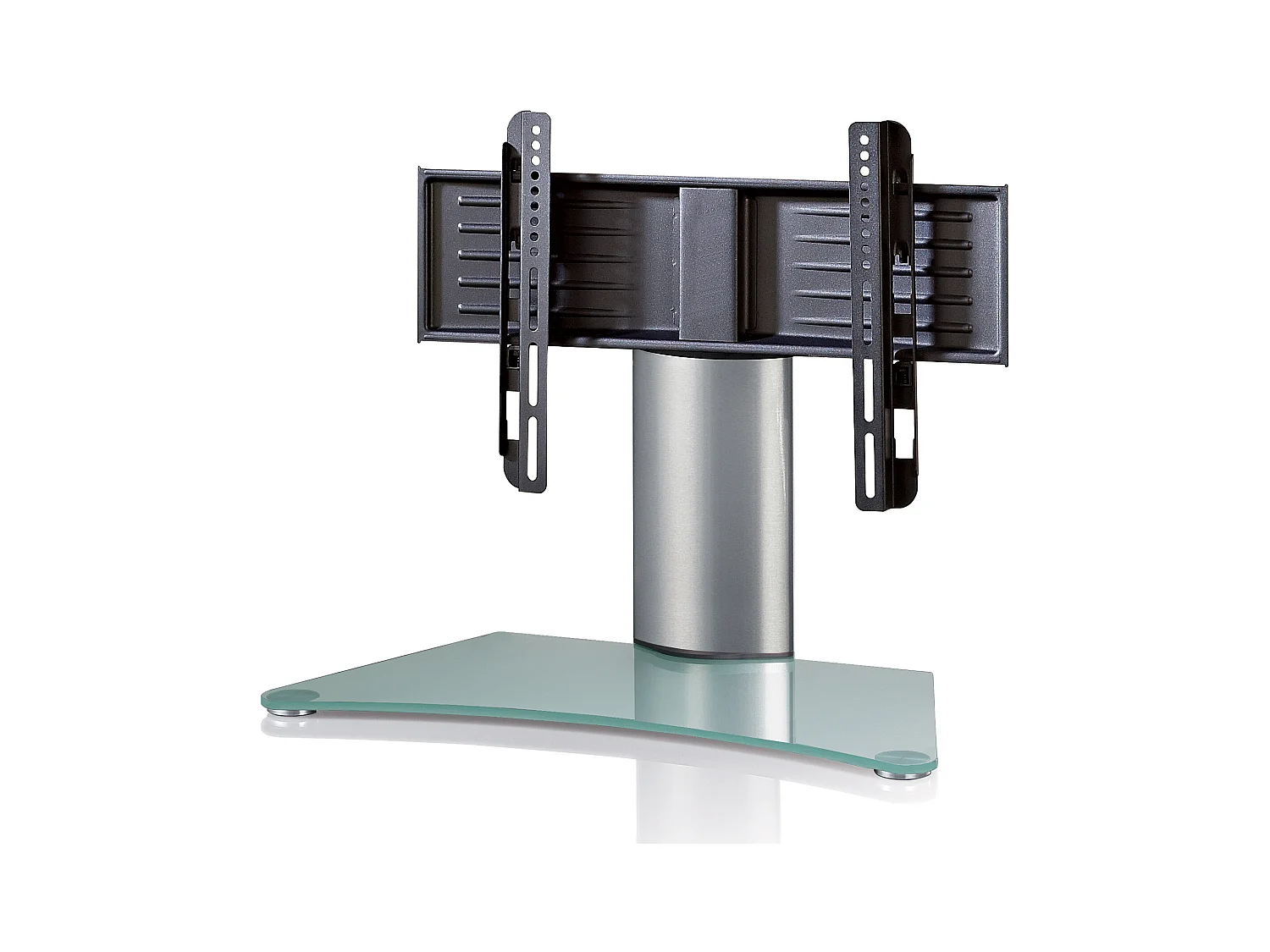 TV Standfuß Aufsatz Erhöhung Alu Glas Windoxa Mini