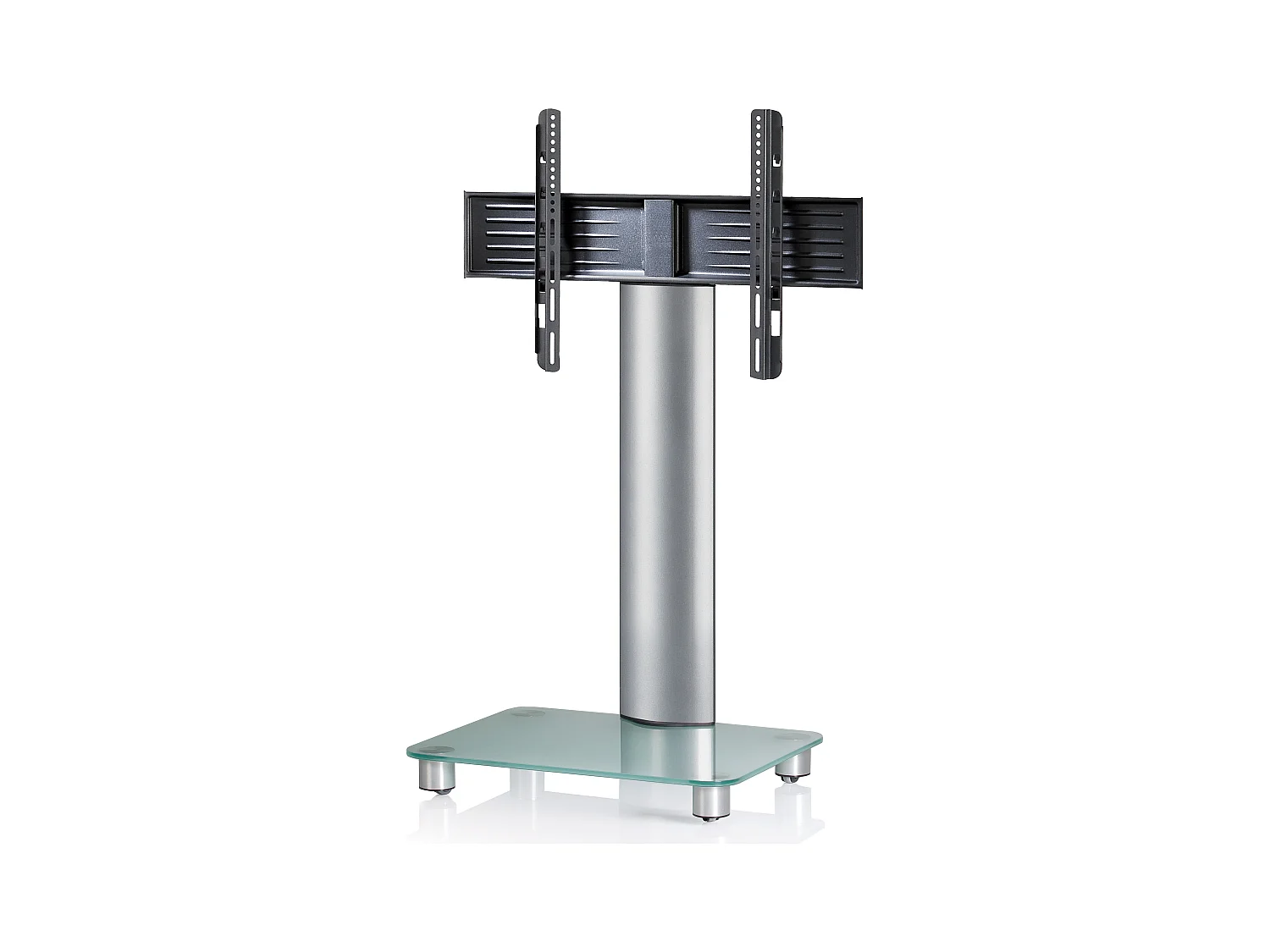 TV Standfuß Glas Fernseh Rollen Ständer Fuß Tosal