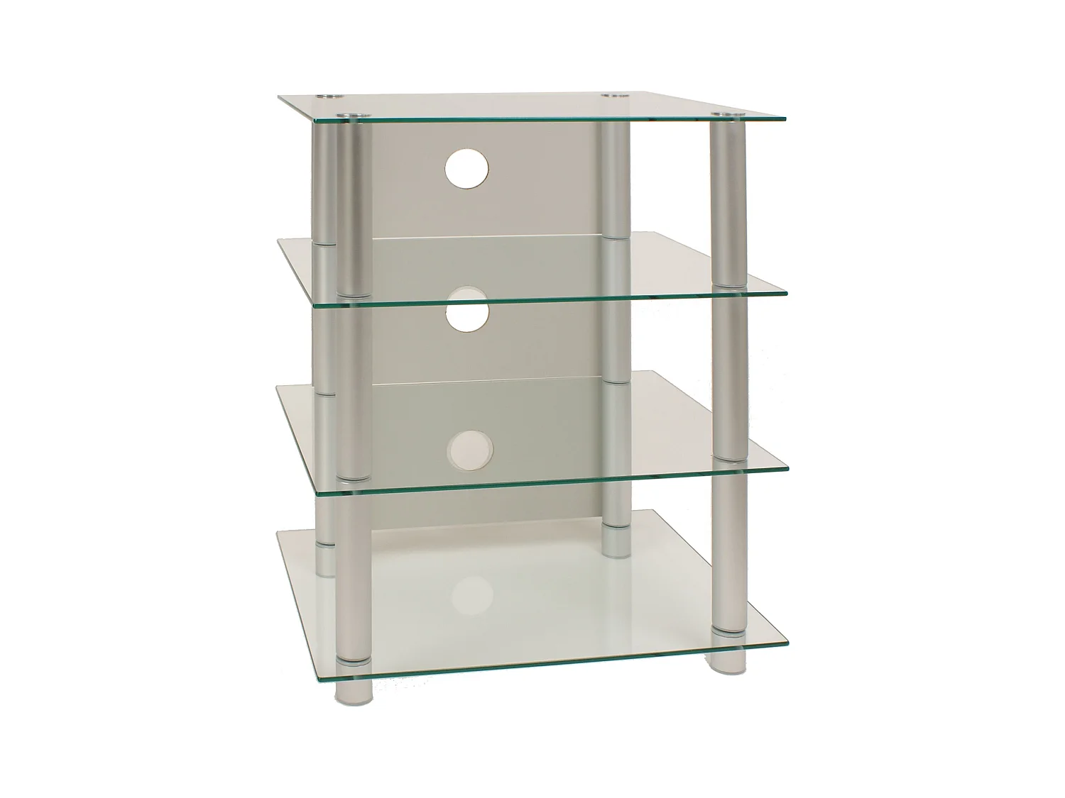 Hifi Möbel Rack Alu Glas Phono Mediaregal Blados