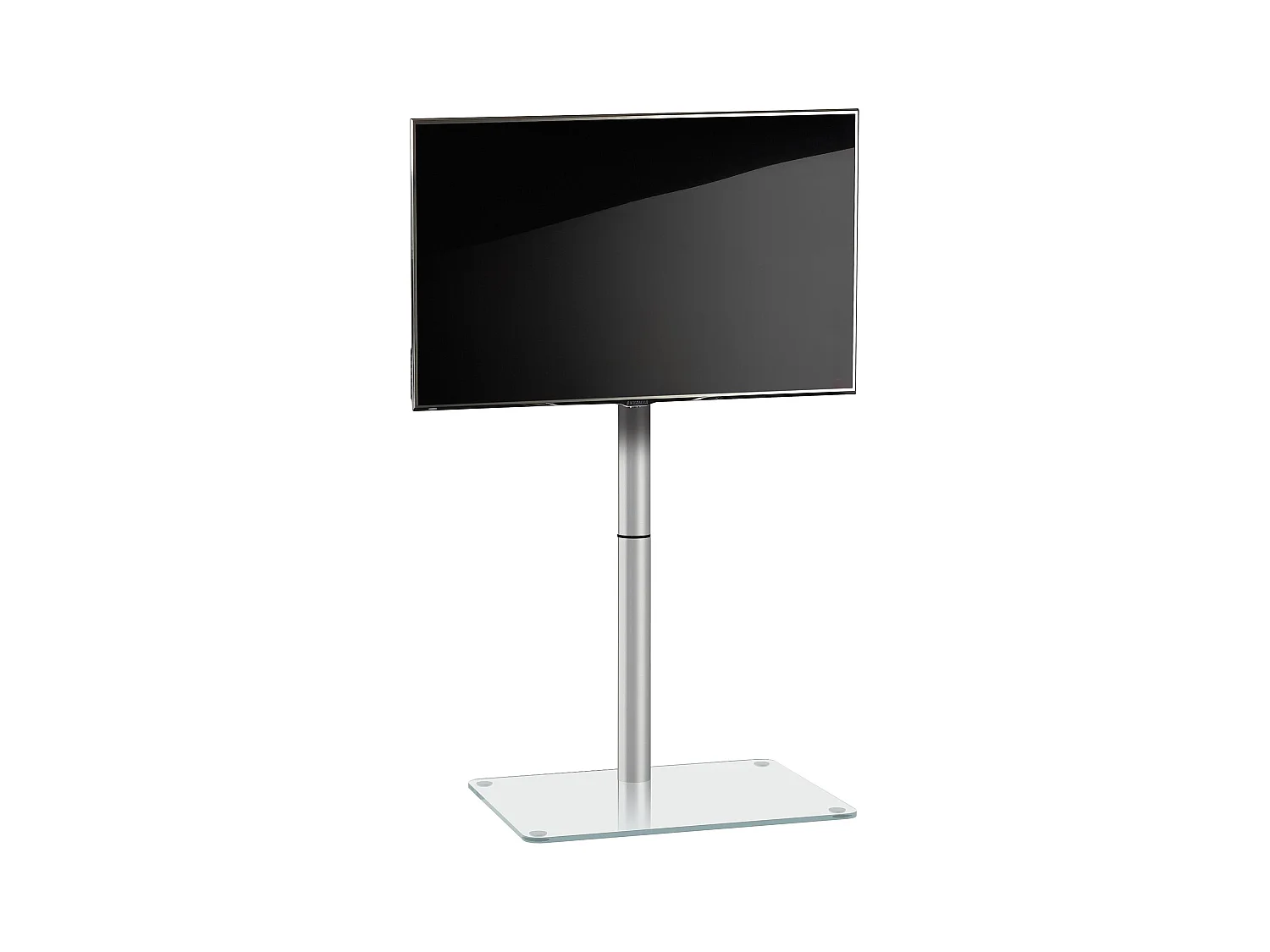 TV stand feet Alani Clear glass H. 100 x W. 60 x D. 45 cm