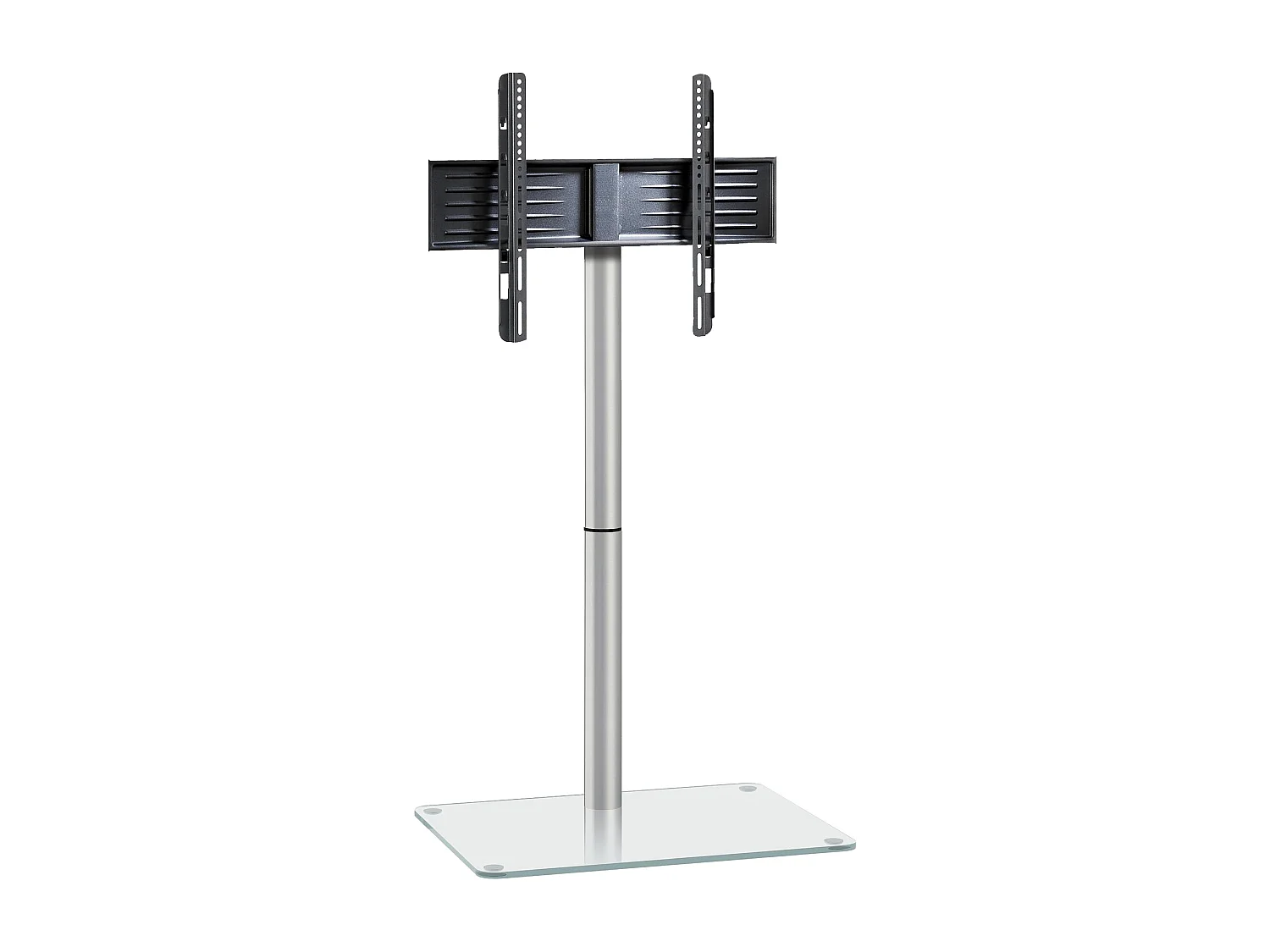 TV stand feet Alani Clear glass H. 100 x W. 60 x D. 45 cm