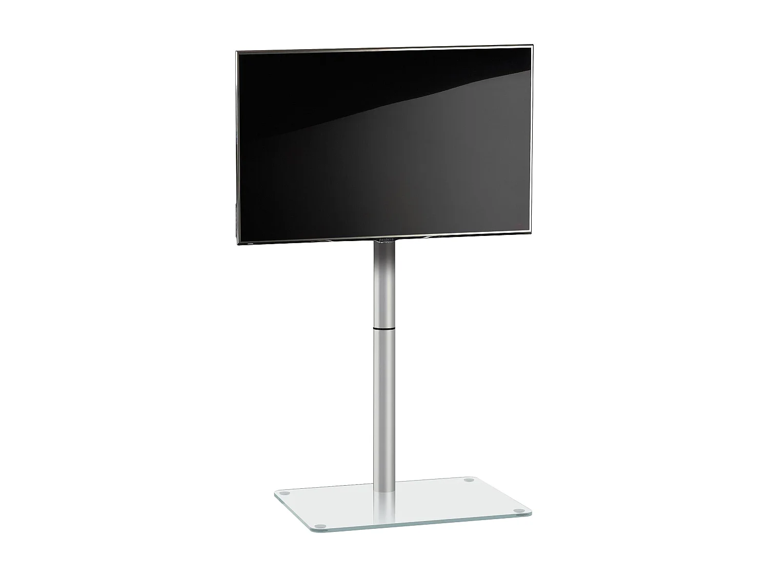 TV stand feet Alani Clear glass H. 100 x W. 60 x D. 45 cm
