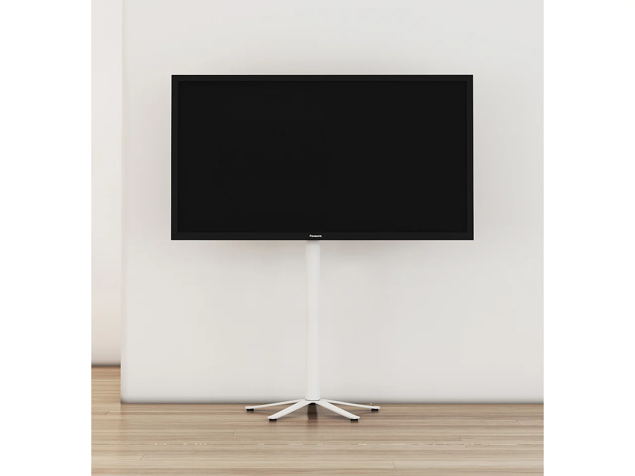TV stand feet Xila White H. 100 x W. 61 x D. 61 cm
