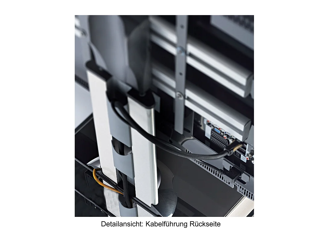 Pés de suporte de TV Tosal Vidro preto A. 100 x L. 60 x P. x 44 cm