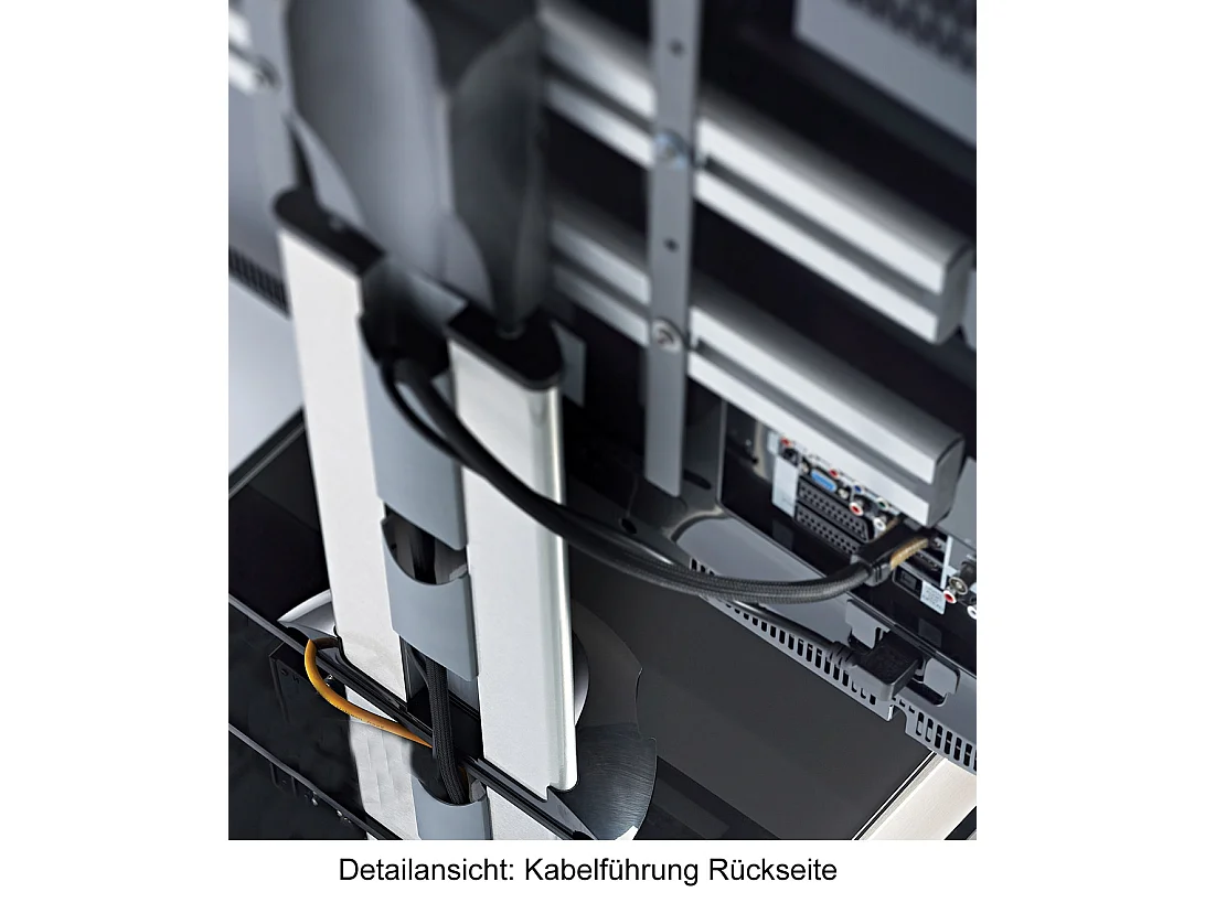 TV Standfuß Glas Fernseh Rollen Ständer Fuß Tosal