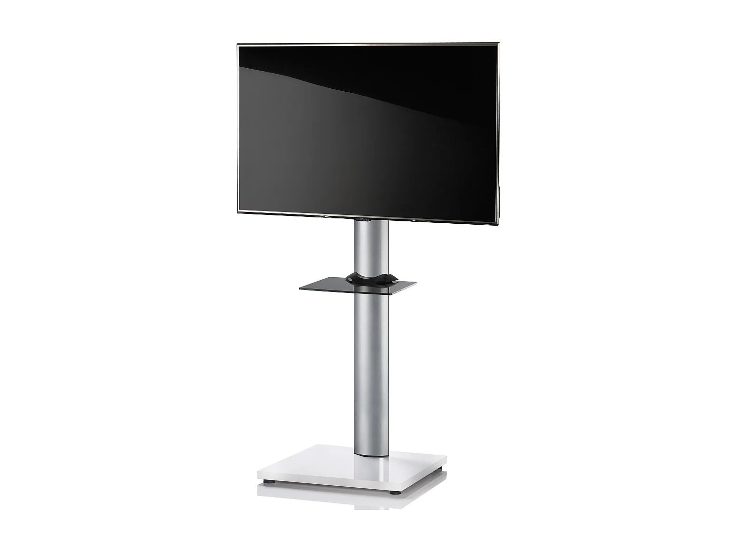 Pés de suporte de TV Onu Verniz branco A. 174 x L. 68 x P. 54 cm