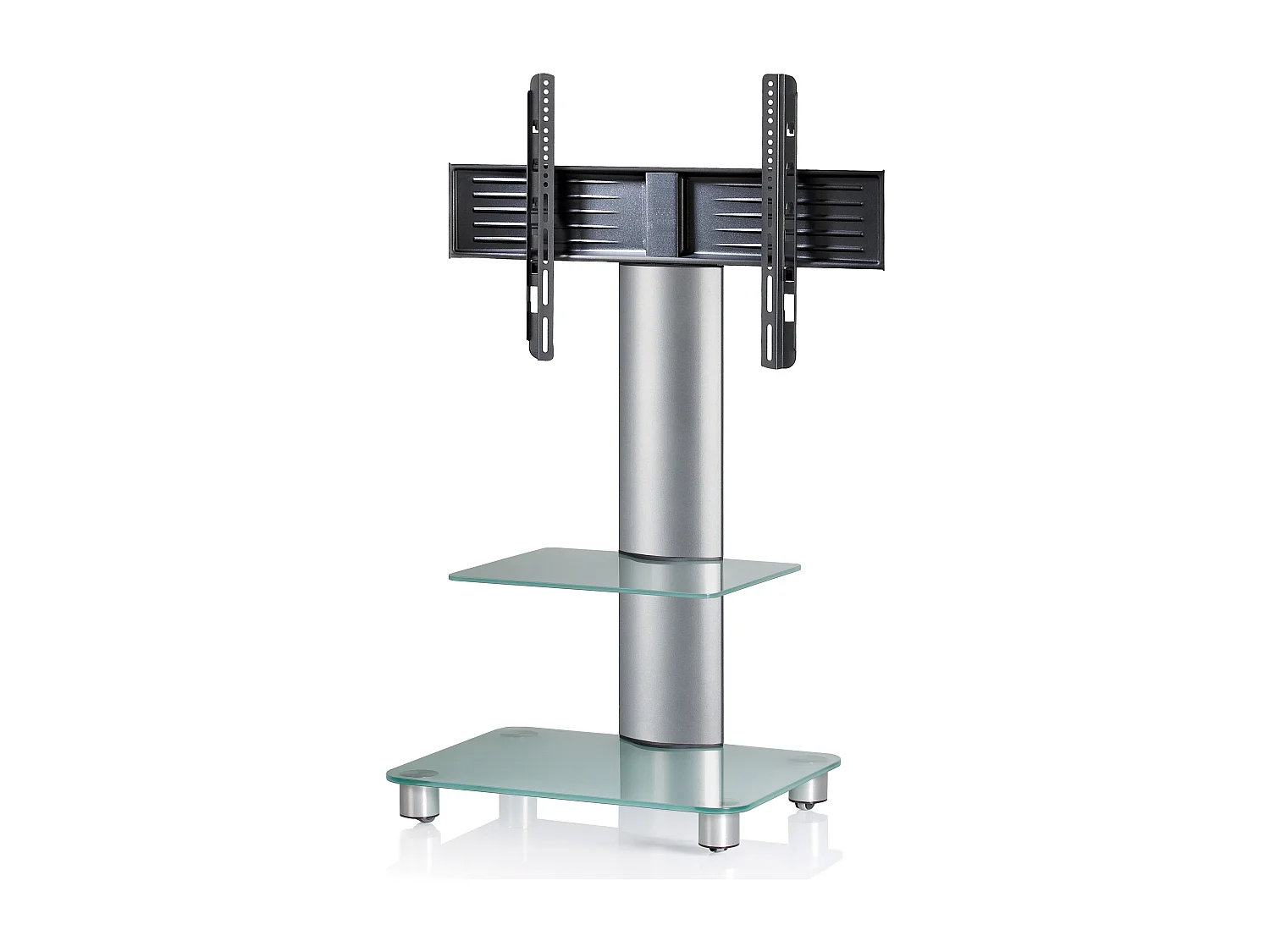 TV stand feet Tosal Matte glass H. 100 x W. 60 x D. x 44 cm