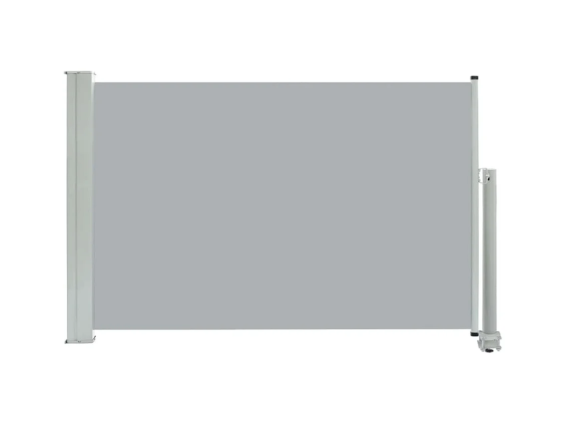 Protección visual para toldo, lateral retráctil, para terraza, jardín, terraza, balcón, protección visual, 60 x 300 cm, gris 02_0007390