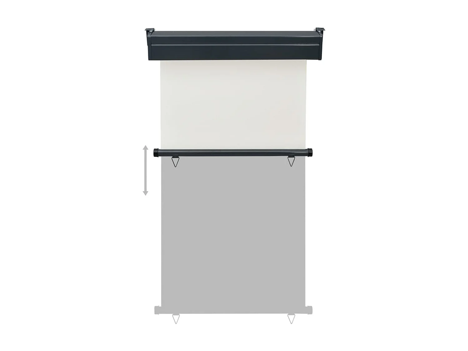 Toldo lateral da varanda 100 x 250 cm creme 02_0007000