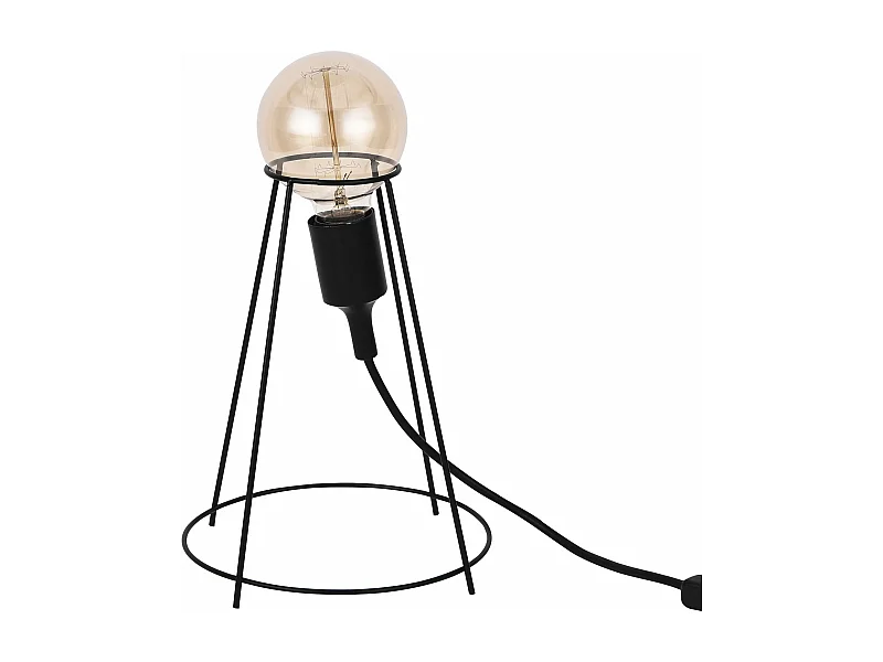 Candeeiro de mesa de design E27 abajur 20 cm preto 03_0002500