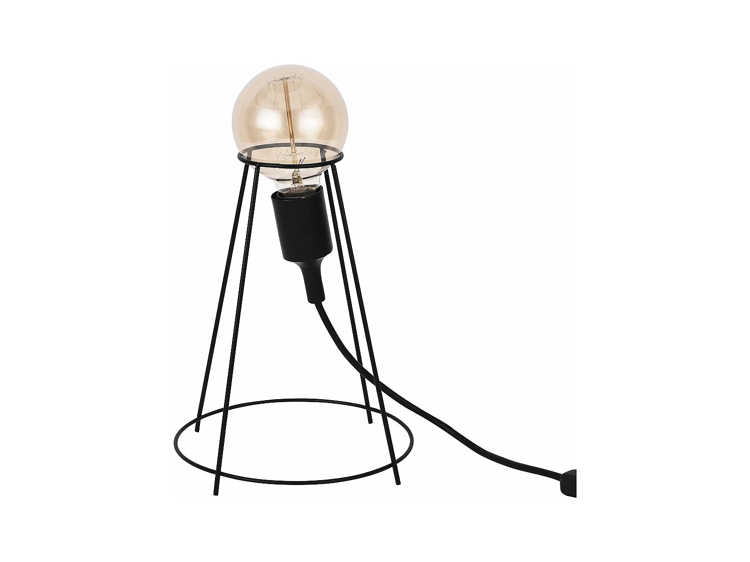 Lampe de table design noire 20 x 20 x 26 cm 03_0002500