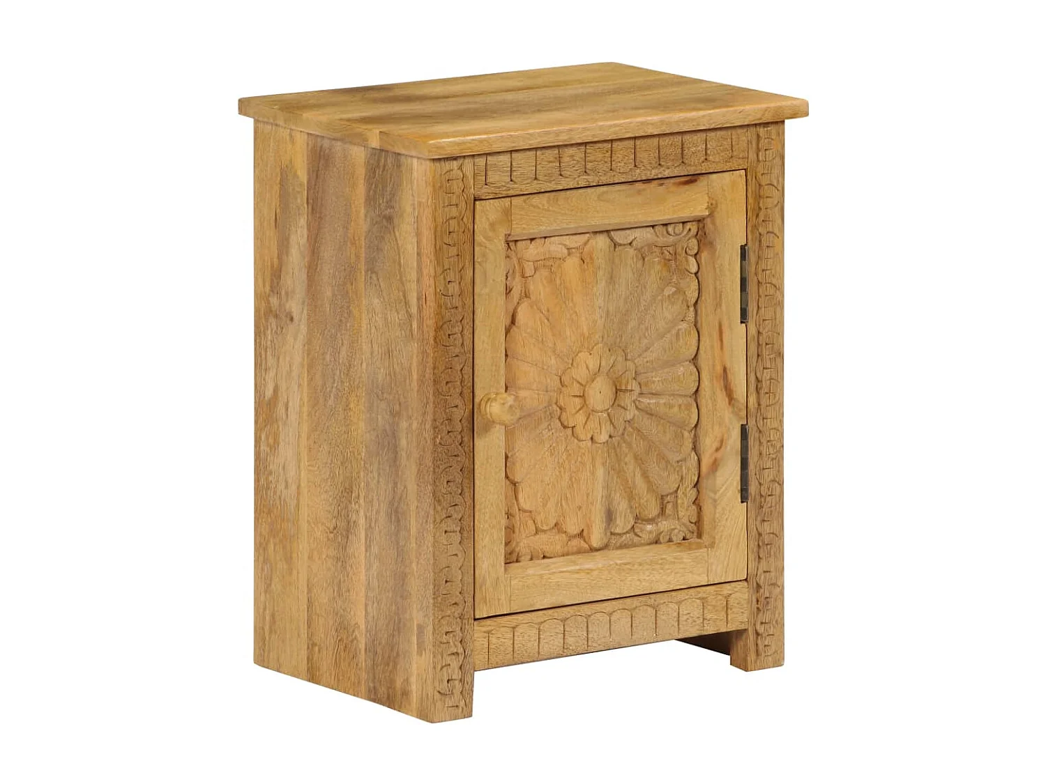 Table de nuit chevet bois marron 40 x 30 x 50 cm 1402099