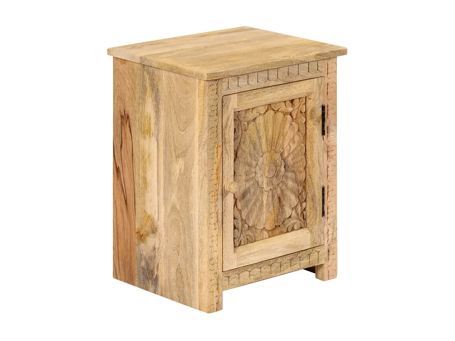 Table de nuit chevet bois marron 40 x 30 x 50 cm 1402099