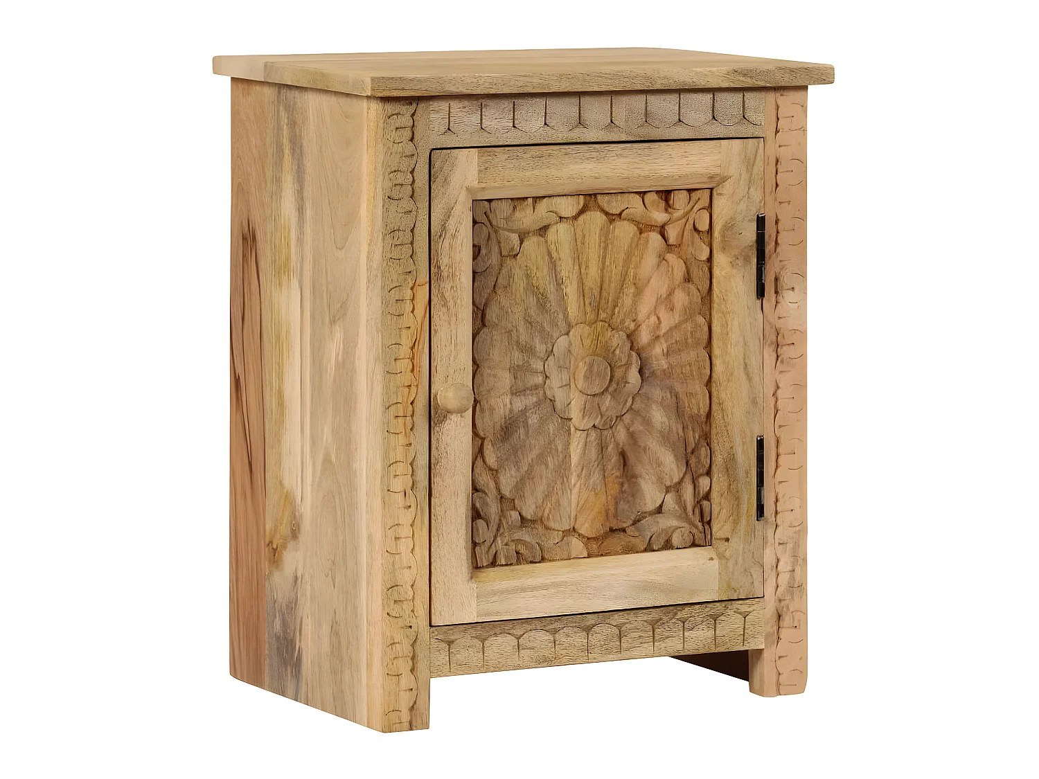 Table de nuit chevet bois marron 40 x 30 x 50 cm 1402099