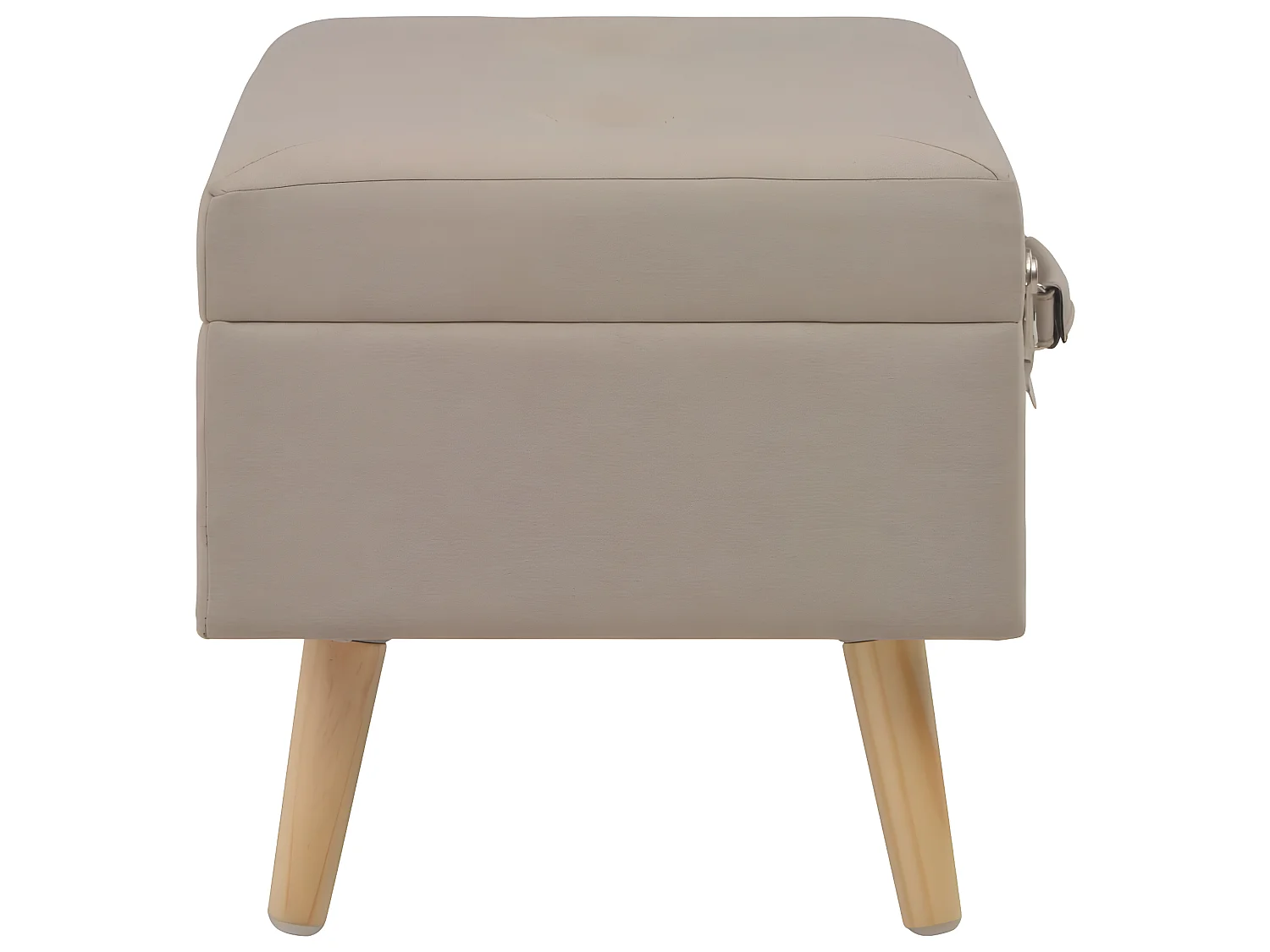Taburete de taburetes de taburetes de banco de banco tela beige de 40 cm 3002107