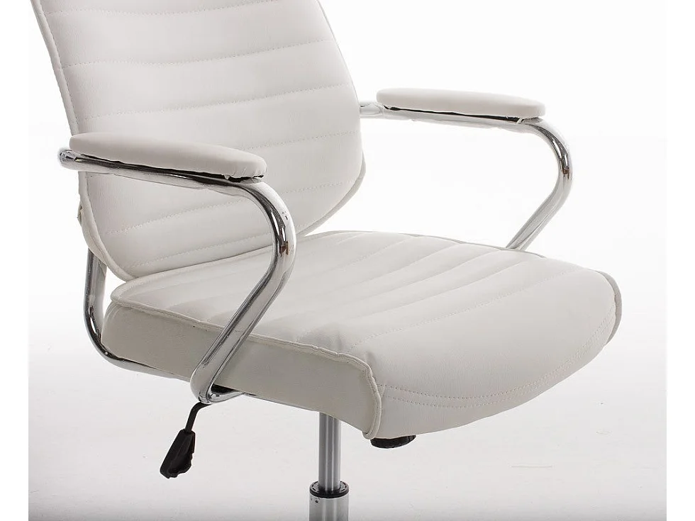 Fauteuil de bureau à blanche 59 x 57 x 128 cm BUR10002