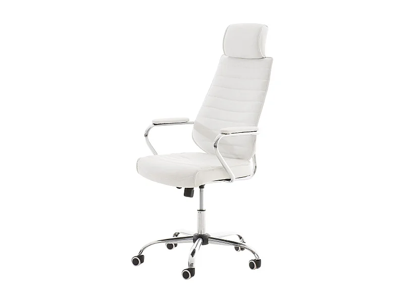 Fauteuil de bureau à blanche 59 x 57 x 128 cm BUR10002