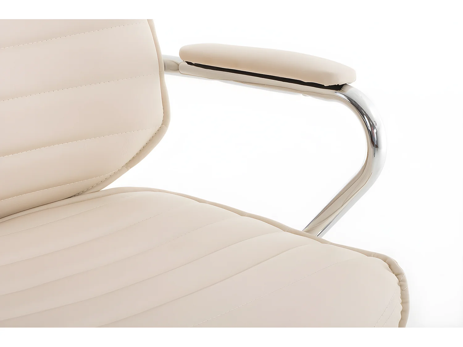 Fauteuil de bureau à crème 59 x 57 x 128 cm BUR10004