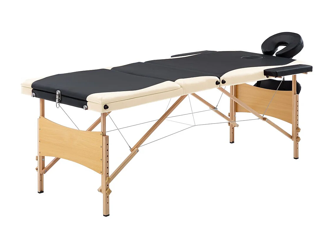 Table de massage pliable bois beige 191 x 70 x 59 cm 02_0001832