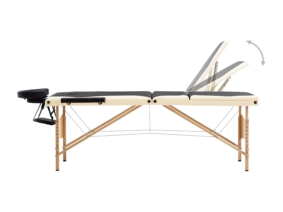 Table de massage pliable bois beige 191 x 70 x 59 cm 02_0001832
